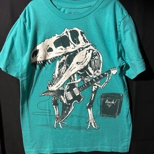 The Children's Place Teal Dinosaur Rock Tee